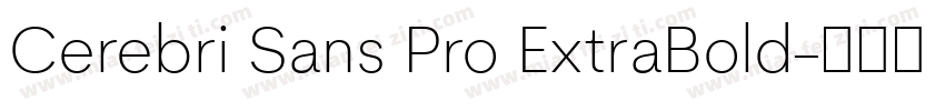 Cerebri Sans Pro ExtraBold字体转换